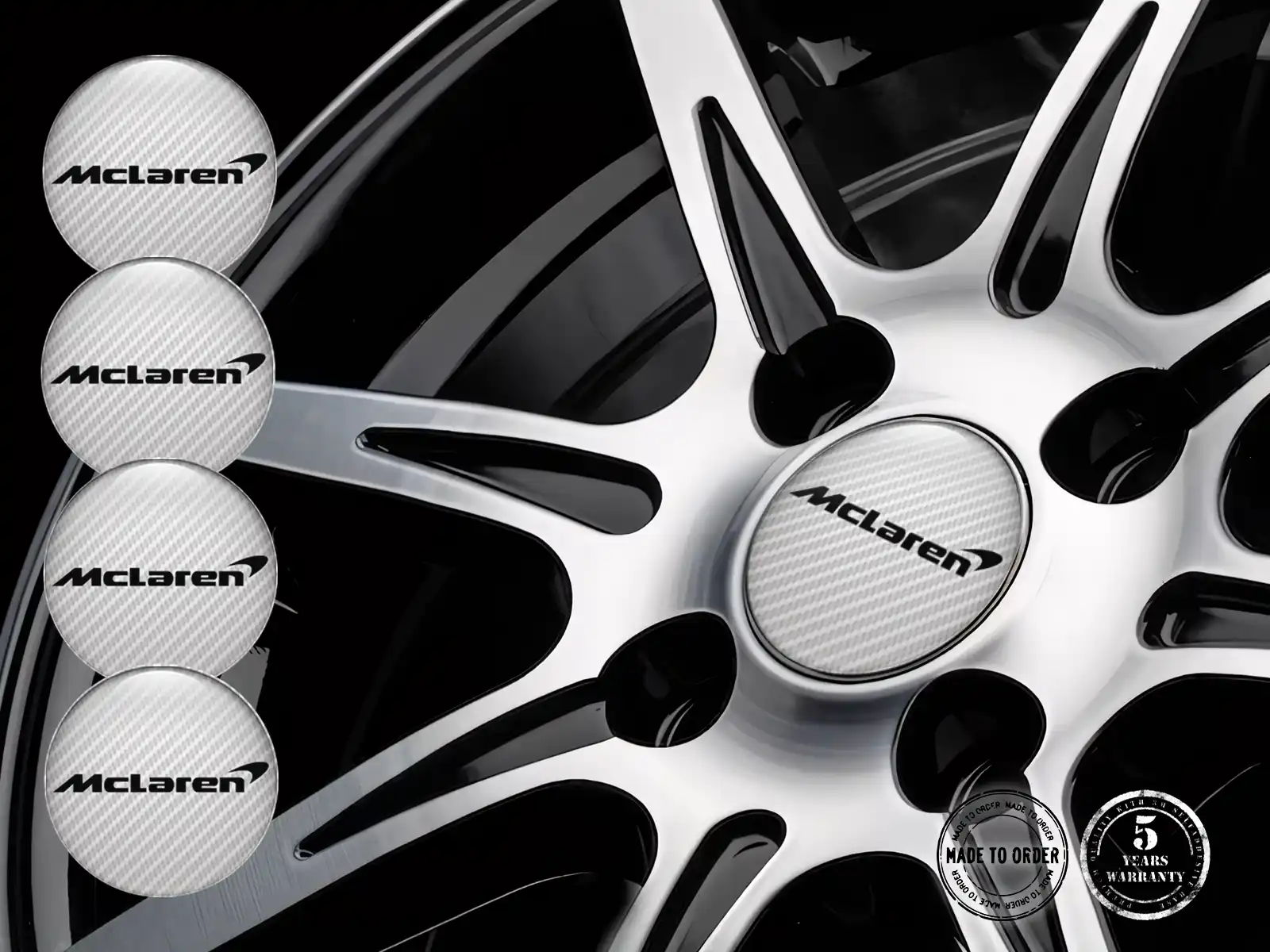 McLaren Pegatinas de Silicona Edición Etiquetas Estilo de Silicona